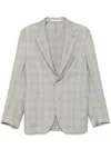 Eleventy Single-breasted Blazer In Green