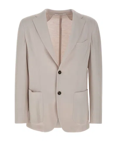 Eleventy Single-breasted Blazer In Neutral