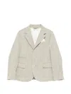 Eleventy Single-breasted Blazer In Neutral