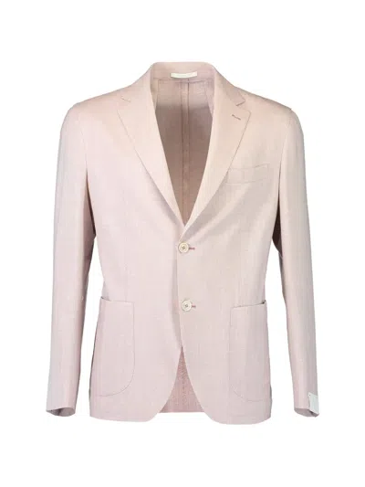 Eleventy Single-breasted Blazer In Pink