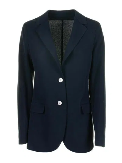 ELEVENTY SINGLE-BREASTED BLUE JACKET