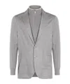 Eleventy Tailored Jacket With Notched Lapel And Pockets In Gray