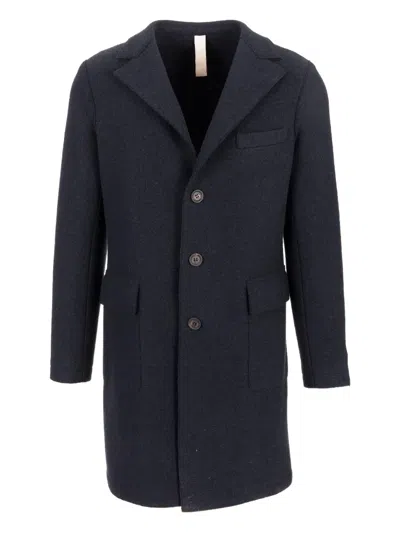 Eleventy Single-breasted Coat In Blue