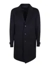 Eleventy Cashmere Blend Wool Coat In Blue
