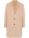 Eleventy Single-breasted Coat In Neutrals