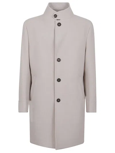 ELEVENTY SINGLE-BREASTED COAT WITH MANDARIN COLLAR AND BUTTON CLOSURE