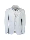 Eleventy Single Breasted Collar Jacket In White
