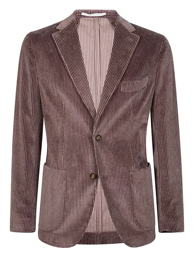 Eleventy Single-breasted Corduroy Blazer In Multi