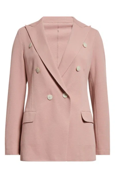Eleventy Single Breasted Cotton Blend Blazer In Rose