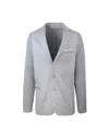 Eleventy Grey Single Breasted Jacket In Gray