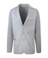 Eleventy Grey Single Breasted Jacket