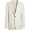 Eleventy Single Breasted Linen & Cotton Sport Coat In Sand
