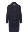 Eleventy Reversible Coat With Back Vent Detail In Black