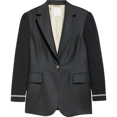 Eleventy Single Breasted Soft Jacket In Black