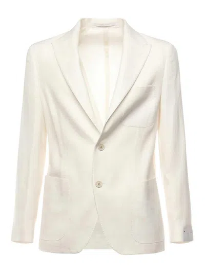 ELEVENTY SINGLE-BREASTED SOFT LINEN JACKET