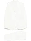 Eleventy Single-breasted Suit In 白色