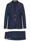 Eleventy Single-breasted Suit In Blue