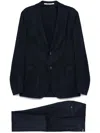 Eleventy Single-breasted Suit In Blue