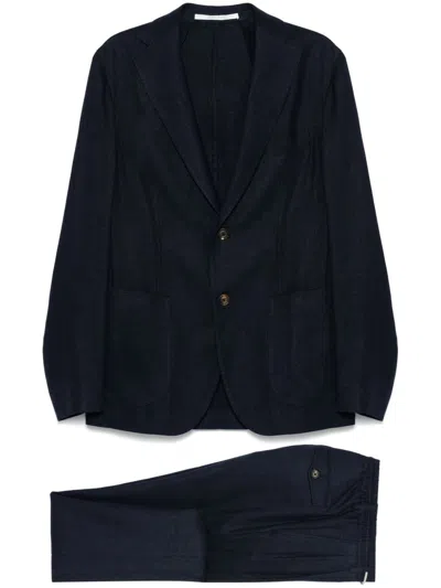 Eleventy Single-breasted Suit In Blue