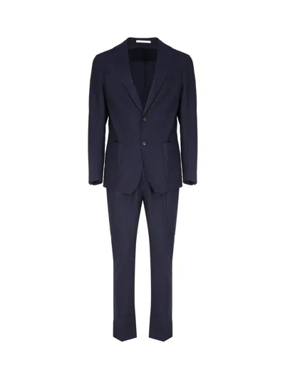 Eleventy Single-breasted Suit In Blue