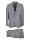 Eleventy Tailored Single Breasted Jacket In Gray