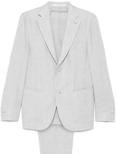 Eleventy Single-breasted Suit In Grey