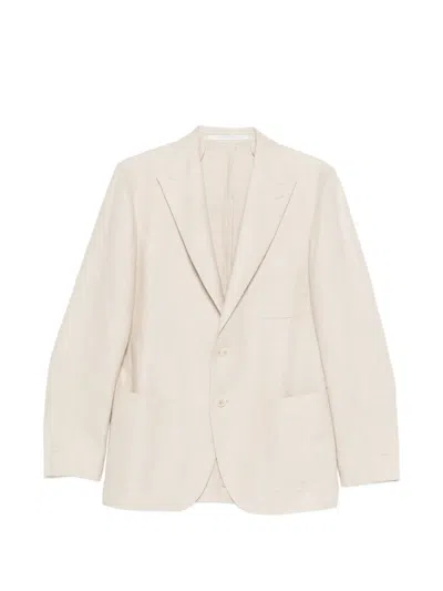 Eleventy Single-breasted Suit Jacket In Neutral