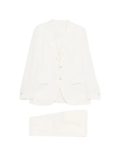 Eleventy Single-breasted Suit In Neutral