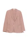 Eleventy Single-breasted Blazer In Pink