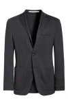 Eleventy Single Breasted Wool Sport Coat In Black