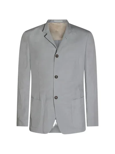 Eleventy Single-breasted Blazer In Gray
