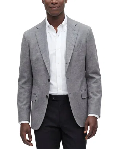 Eleventy Single-breasted Cashmere-blend Jacket In Gray