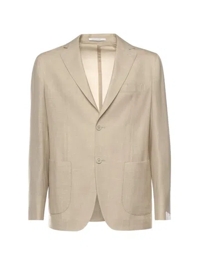 Eleventy Single-breasted Jacket In Neutral