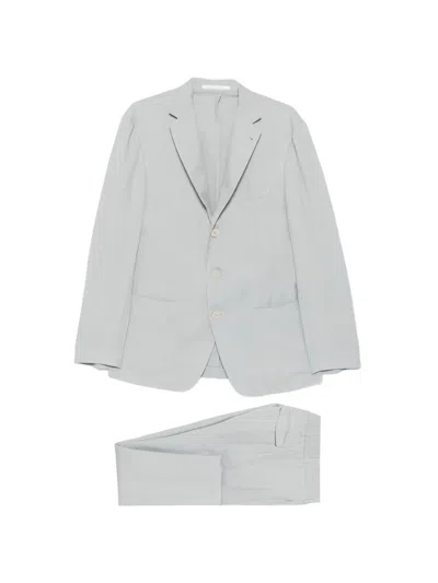 Eleventy Single-breasted Suit In Blue