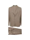 Eleventy Single-breasted Two-piece Suit In Brown
