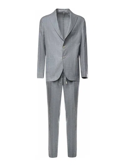 Eleventy Single-breasted Suit In Grey