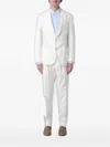 Eleventy Single-breasted Suit In White