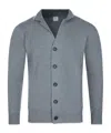 Eleventy Button-up Wool Cardigan In Gray