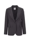 Eleventy Single-breasted Wool-blend Blazer In Multi