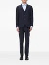 Eleventy Single-breasted Wool-blend Suit In Blue