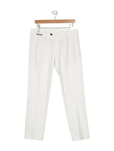Pre-owned Eleventy Skinny Jeans In White