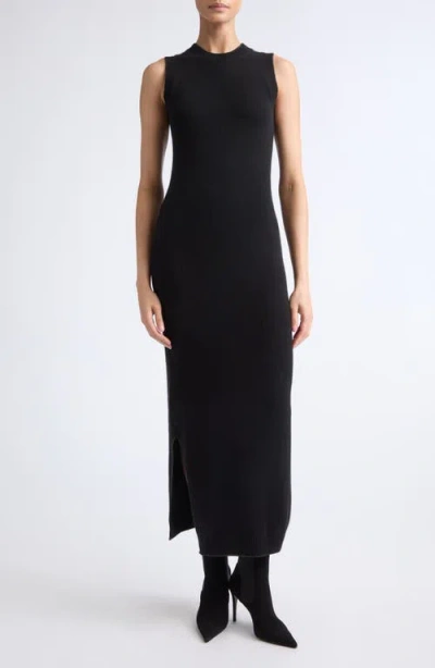Eleventy Sleeveless Cashmere Sweater Dress In Black