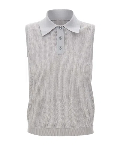 Eleventy Sleeveless Knitwear In Gray