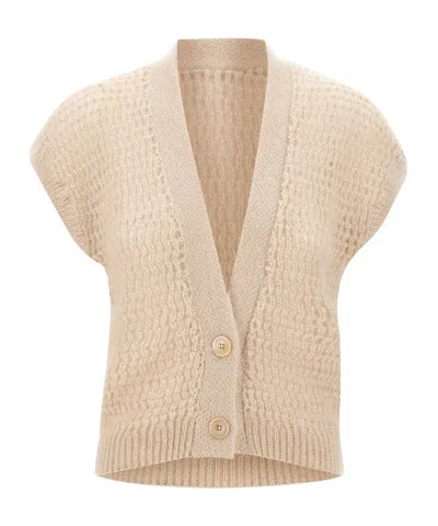 Eleventy Sleeveless Knitwear In Neutral