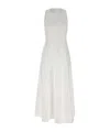Eleventy Sleeveless Midi Dress In White