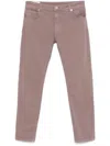 Eleventy Slim-fit Jeans In Purple