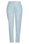 Eleventy Slim Fit Stretch Wool Blend Pants In Baby Blue