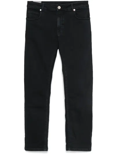 Eleventy Slim-fit Trousers In 黑色