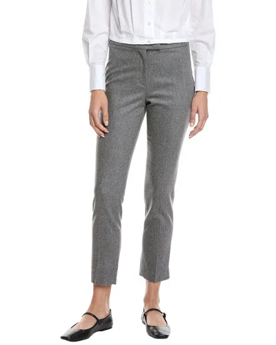 Eleventy Slim Fit Wool & Cashmere-blend Pant In Gray