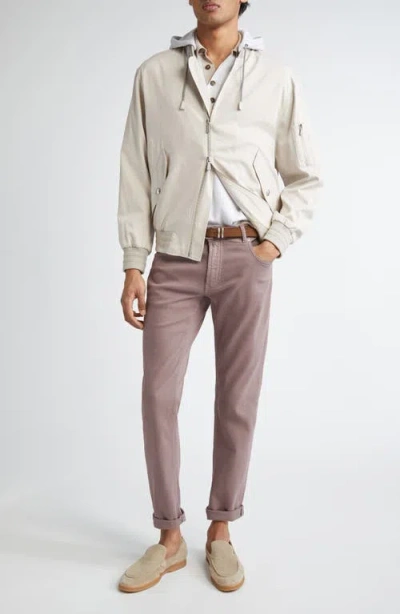 Eleventy Slim Leg Stretch Jeans In 47 Berry